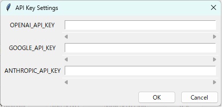 API key dialog